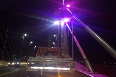 Ponte Estaiada terá iluminação decorativa no Outubro Rosa
