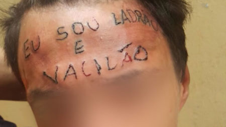 Jovem tatuado na testa em 2017 é preso por furto