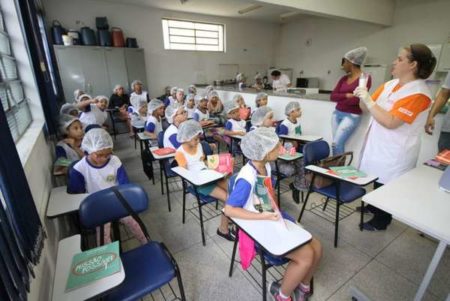 Alunos da rede municipal aprendem a fazer receitas saudáveis