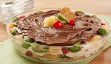 Receita de Pavê de Leite em Pó Festivo