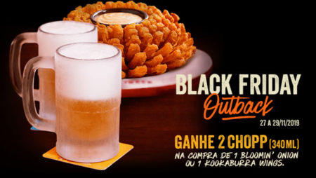 Black Friday: Ganhe 2 Chopp no Outback
