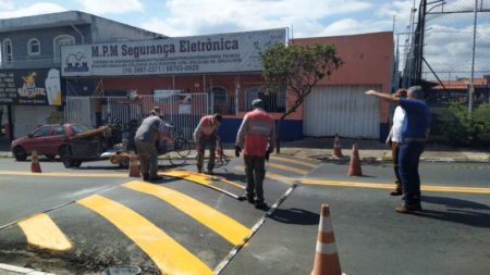 Prefeitura conclui mais uma etapa do reforço de sinalização no Jd. Rosolen