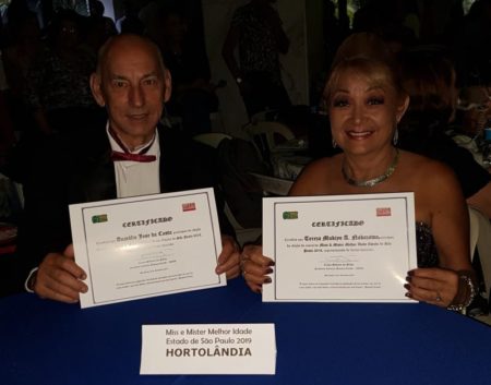 Miss e Mister Melhor Idade de Hortolândia participam de concurso na capital
