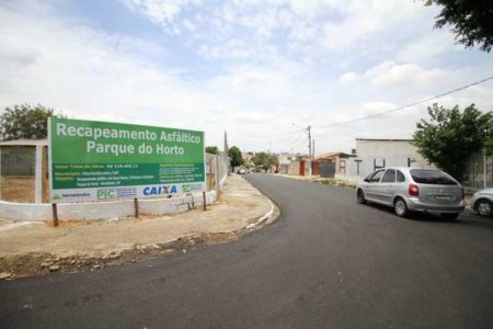 Ruas recapeadas no Parque do Horto ganharão rampas de acesso à calçada