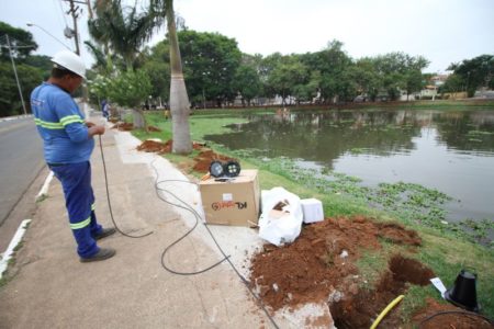Prefeitura inaugura iluminação de LED na área das lagoas do Jd. Amanda, quarta-feira (20/11)