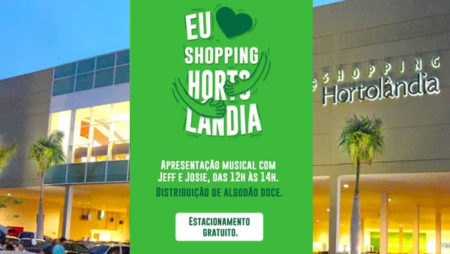 Domingo o estacionamento é grátis no aniversario do Shopping Hortolãndia