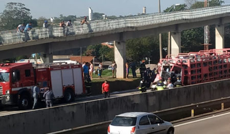Grave acidente, interdita SP-101 na tarde dessa segunda (02)