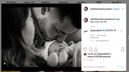 Marília Mendonça dá à luz ao seu primeira filho