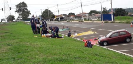 Samu simula atendimento de múltiplas vítimas em capacitação de profissionais