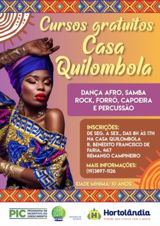 Casa Quilombola está com inscrições abertas para cursos culturais gratuitos