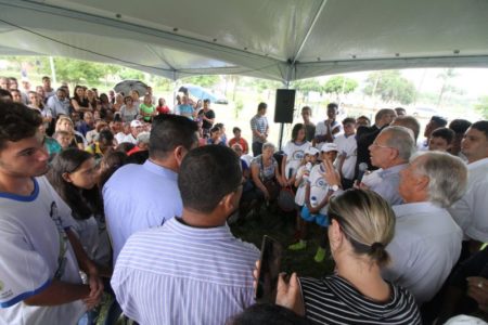Para construir Centro de Apoio ao Idoso em Hortolândia, Prefeitura e EMS assinam Termo de Doação
