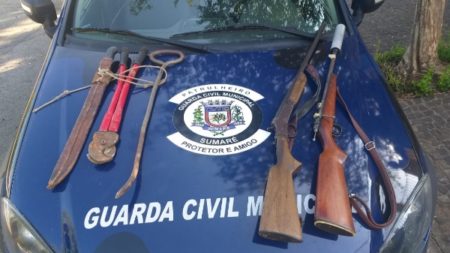 Guarda Municipal de Sumaré prende homem com armas e munições no Alto de Sumaré ﻿