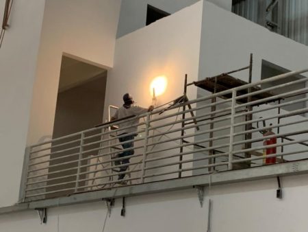 Obra do CIE no Jd. Amanda entra em nova etapa e construção do espaço esportivo evolui