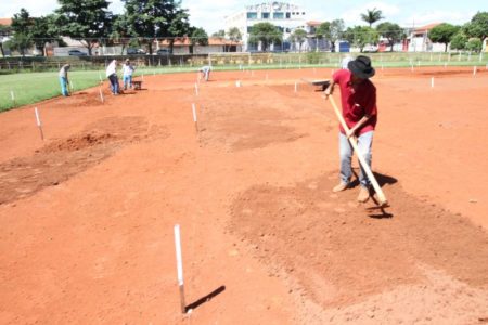 Revitalização no gramado do Campo do Remanso Campineiro está acelerada