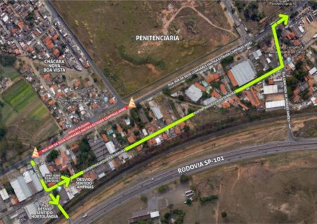 Motoristas devem ficar atentos a desvios no trânsito na antiga estrada Campinas-Monte Mor
