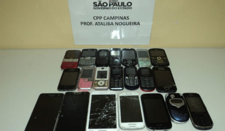 Agentes penitenciários localizam 21 aparelhos celulares próximo ao CPP Ataliba Nogueira em Campinas