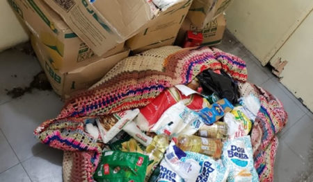 Polícia prende ladrões de cestas básica