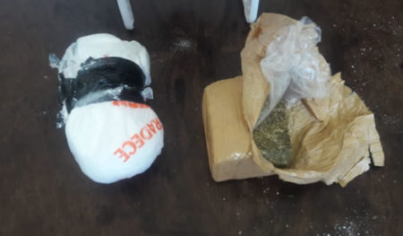 Mais de 400 gramas de drogas é encontrado em drone