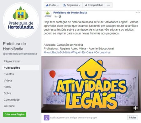 Série de vídeos “Atividades Legais” traz dicas de diversão para toda a família