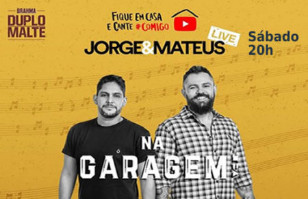 Jorge e Mateus fazem show ao vivo pelo youtube neste sábado