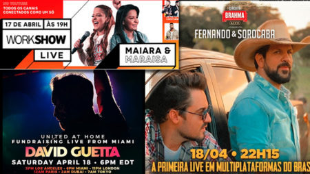 Lives: confira a agenda de shows para assistir em casa
