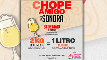 Cervejaria de Paulínia/SP faz campanha solidária e troca alimentos por chope neste domingo (31)