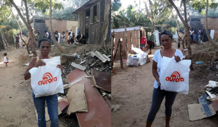 Voluntários da Cufa distribuem alimentos em favela de Hortolândia