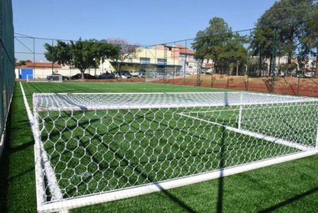 Campo de futebol society do Remanso Campineiro está pronto para ser inaugurado 