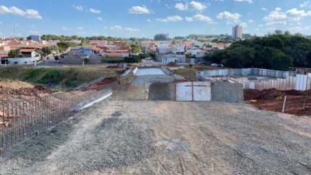 Ponte sobre Lago da Fé une Jd. Nova Alvorada ao Jd. Novo Cambuí
