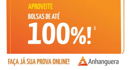 Vestibular Online com bolsas de até 100% da Faculdade Anhanguera Campinas John Boyd Dunlop acontece em 18 e 20 de junho.