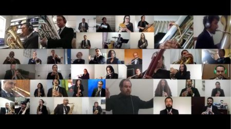 Músicos da Banda Municipal relatam desafio de gravar concerto de aniversário individualmente, em casa