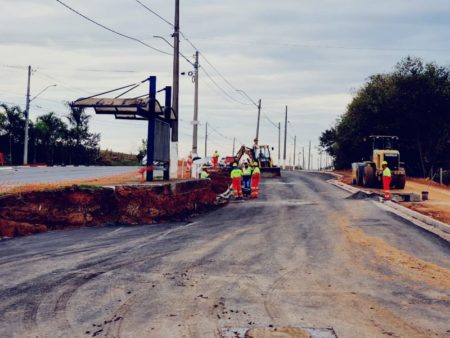 Avança obra de duplicação da av. Thereza Ana Cecon Breda