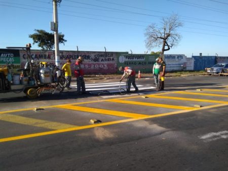 Parque São Jorge ganha reforço na sinalização viária