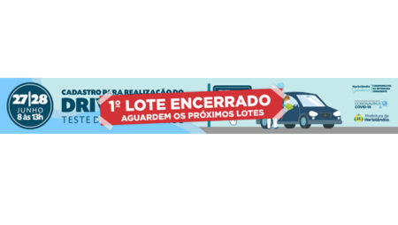 1º lote de testagem para Covid-19 em Hortolândia já se encerrou