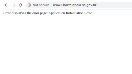 Site da Prefeitura de Hortolândia enfrenta instabilidade