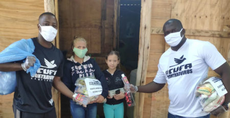 CUFA distribui alimentos em Hortolândia