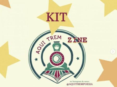 Inscrições para receber kit de materiais da oficina “Aqui Trem Zine” EAD começam nesta sexta-feira (17/07)