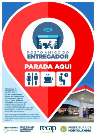 Prefeitura de Hortolândia lança projeto “Posto Amigo do Entregador”, nesta quinta-feira (23/07)