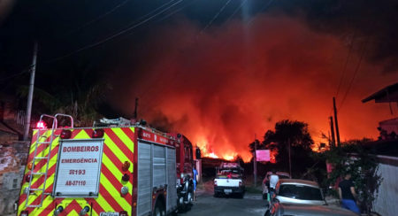 Incêndio na região do Rosolen assusta moradores de Hortolândia