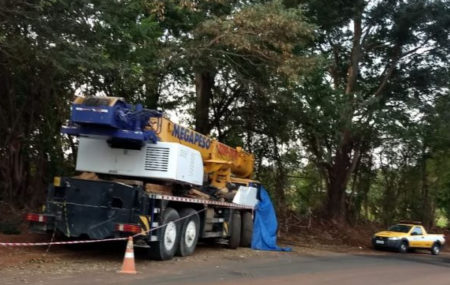 Estrada Municipal no Firenze será interditada na madrugada deste sábado (15/08) para remoção de guindaste