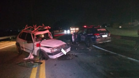 Motorista embriagado colide contra viatura da GM em Hortolândia