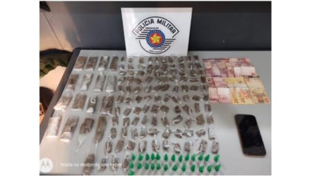 Um é preso por tráfico de Drogas no Jd Nova América