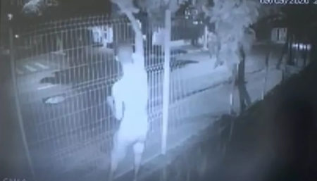 Bandido é flagrado por câmera furtando 11 torneiras de bebedouro de creche em Hortolândia 