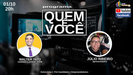 Programa Quem é Você recebe o candidato a prefeito Walter Tato