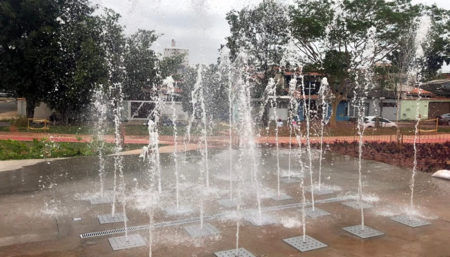 Fonte de água do Parque Novo Ângulo é testada