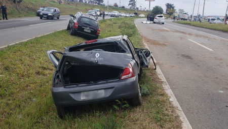 Duas pessoas morrem em grave acidente na rodovia Virgílio Viel, em Sumaré