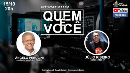 Programa Quem é Você recebe a candidato a prefeito Ângelo Perugini, nesta quinta-feira(15)