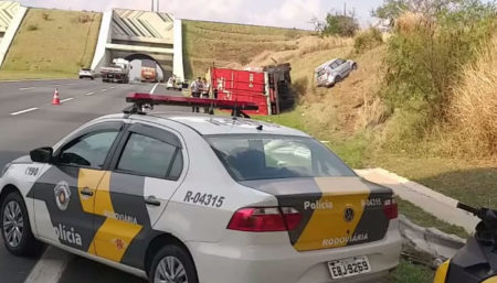 Três pessoas ficaram feridas em colisão na rodovia Adalberto Panzan