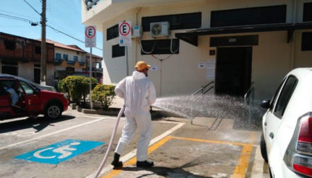 Serviço de descontaminação combate a disseminação do Coronavírus em Hortolândia