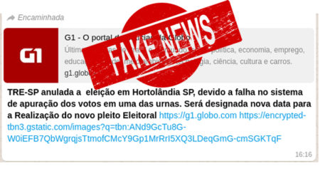 FAKENEWS: É falsa a informação que TRE vai anular as eleições em Hortolândia